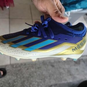 Adidas Kids Soccer Shoes - Blue and Gold